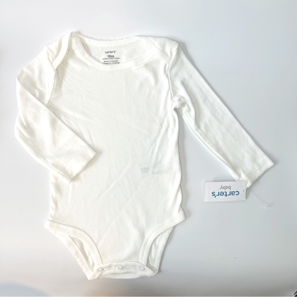 Carter's 3 Piece Set Vest/Bodysuit/Pants 18M NWT - Picture 5 of 9